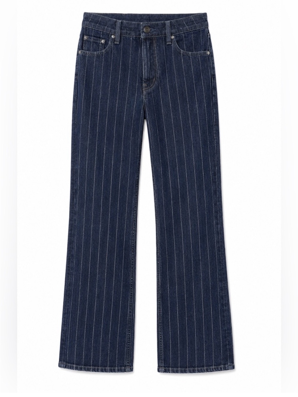 Women's Moussy Denim Pinstripe Straight-Leg Jeans - Picture 3 of 12